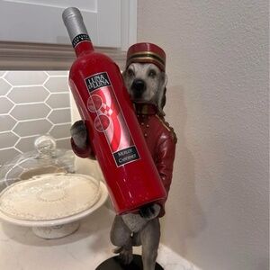 Bombay Company Dog Wine Bottle Holder